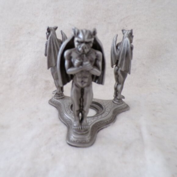 Lavaggi 4" Winged Angel Tea Light Holder Figurine Sculpture + Gargoyle - Picture 3 of 6